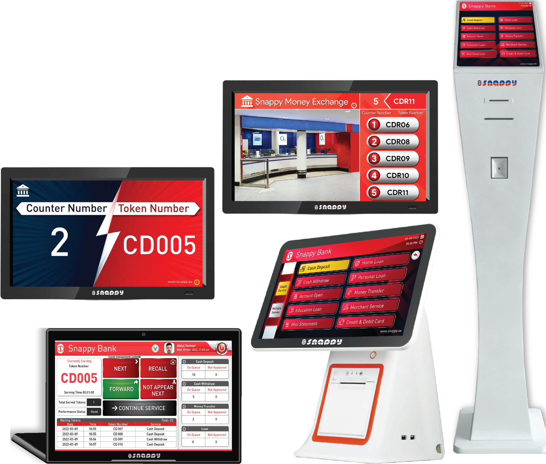 screenshot of Snappy Queue Management